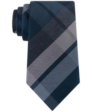 Kenneth Cole Reaction Men's Glacier Plaid Slim Tie