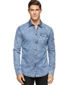 Calvin Klein Jeans Discharge Splatter-print Shirt
