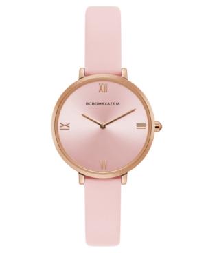 Bcbg Maxazria Ladies Pink Strap Watch With Rose Gold Dial, 34mm