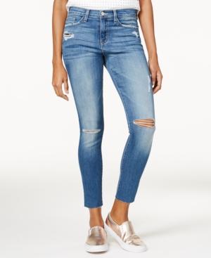 Flying Monkey Ripped Raw-hem Skinny Jeans