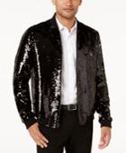Inc International Concepts Men's Reversible Sequin Bomber Jacket, Created For Macy's