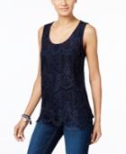 Inc International Concepts Lace Tank Top, Only At Macy's
