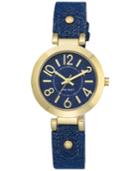 Nine West Women's Blue Denim Strap Watch 32mm Nw-1712dddm
