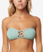 O'neill Juniors Salt Water Solids Strappy Bandeau Bikini Top Women's Swimsuit