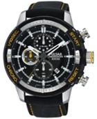 Pulsar Men's Chronograph On The Go Black Silicone Strap Watch 47mm Pm3053