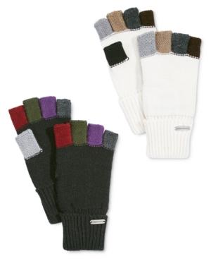 Steve Madden Colorblock Fingerless Boyfriend Gloves