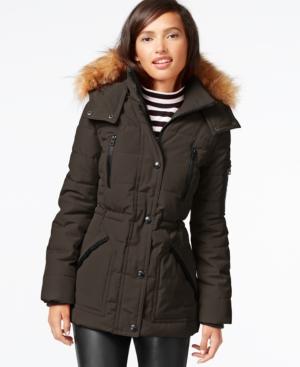 Guess Faux-fur-trim Parka