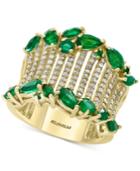 Effy Emerald (2-1/10 Ct. T.w.) & Diamond (1/2 Ct. T.w.) In 14k Gold