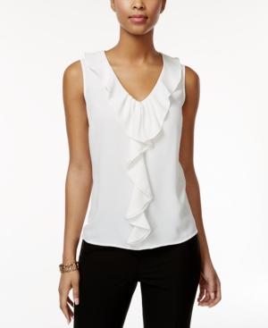 Nine West Ruffle-trim Sleeveless Blouse
