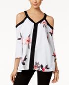 Alfani Printed Off-the-shoulder Top, Only At Macy's