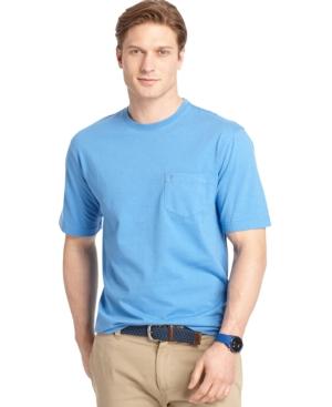 Izod Big And Tall Crew-neck Pocket T-shirt