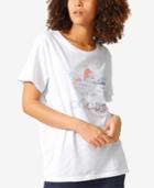 Adidas Boyfriend-fit Printed Treifoil T-shirt