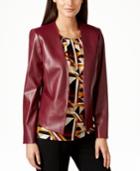 Tahari Asl Faux-leather Jacket