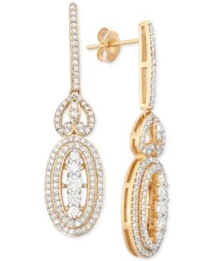 Wrapped In Love Antique Diamond Drop Earrings (1 Ct. T.w.) In 14k Gold