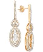 Wrapped In Love Antique Diamond Drop Earrings (1 Ct. T.w.) In 14k Gold