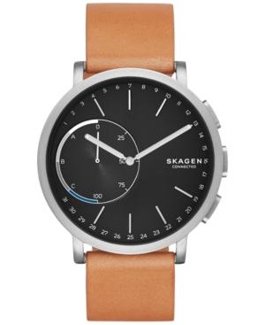 Skagen Unisex Hagen Tan Leather Strap Hybrid Smart Watch 42mm Skt1104