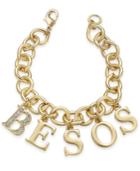 Thalia Sodi Gold-tone Pave Besos Charm Bracelet, Only At Macy's