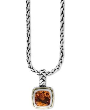 Balissima By Effy Citrine (4 Ct. T.w.) Pendant Necklace In 18k Gold And Sterling Silver