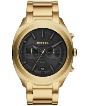 Diesel Men's Chronograph Tumbler Gold-tone Stainless Steel Bracelet Watch 48mm