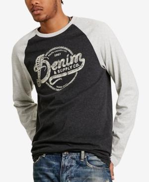 Denim & Supply Ralph Lauren Men's Cobra Logo Baseball Shirt