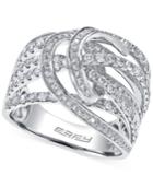 Effy Diamond Swiggle Ring In 14k White Gold (1-5/8 Ct. T.w.)