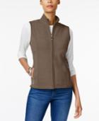 Karen Scott Zeroproof Fleece Vest, Only At Macy's