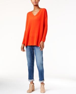 Eileen Fisher Boxy V-neck Sweater