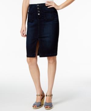 Lee Platinum Petite Willow Denim Pencil Skirt