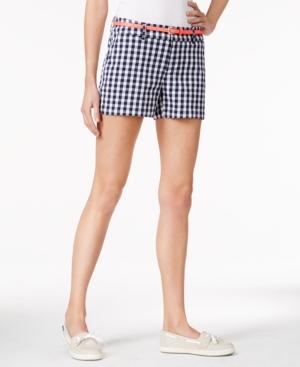 Maison Jules Maddie Easy Gingham Shorts, Only At Macy's