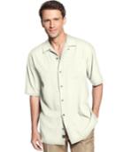 Tommy Bahama Men's 100% Silk Short-sleeve Catalina Twill Shirt, Only At Macy's