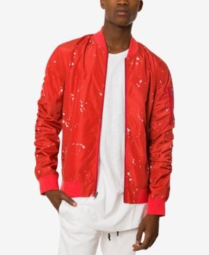 Jaywalker Men's Paint Splatter Bomber Jacket