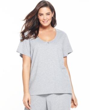 Nautica Plus Size Short Sleeve V-neck Top