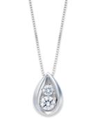 Diamond Teardrop Pendant Necklace In 14k Yellow Or White Gold (1/4 Ct. T.w.)