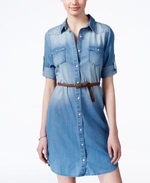 American Rag Denim Belted Shirtdress, Only At Macy's