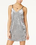 Shift Juniors' Crushed Velvet Slip Dress