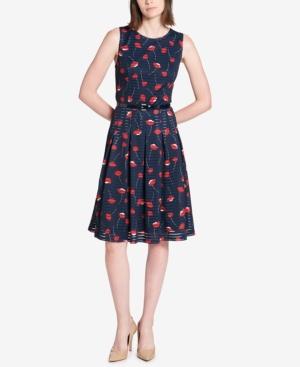 Tommy Hilfiger Printed Illusion-stripe Dress