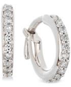 Elsie May Diamond Hoop Earrings (1/6 Ct. T.w.) In 14k White Gold