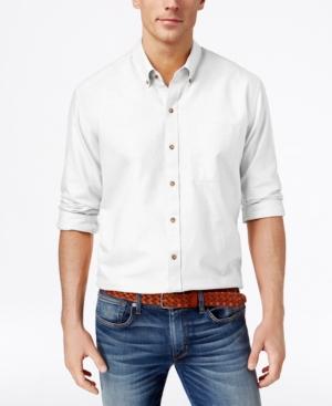 Cutter & Buck Men's Big And Tall Solid Oxford Long-sleeve Shirt