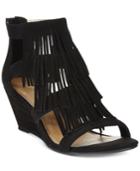 Material Girl Hannah Demi-wedge Fringe Sandals, Only At Macy's Women's Shoes
