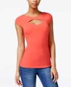 Guess Shiloh Cap-sleeve Cutout Top