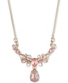 Givenchy Gold-tone Crystal Pendant Necklace, 16 + 3 Extender