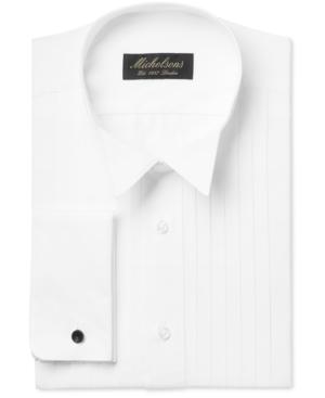 Michelsons Of London Classic-fit Pleated Point French Cuff Tuxedo Shirt
