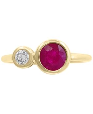 Effy Certified Ruby (1 Ct. T.w.) & Diamond (1/6 Ct. T.w.) Ring In 14k Gold