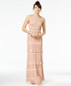 Speechless Juniors' Ruffled Crochet-lace Gown, A Macy's Exclusive Style