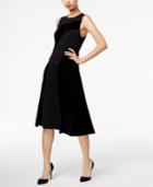 Alfani Velvet Fit & Flare Dress, Created For Macy's