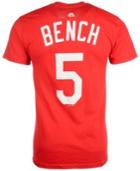 Majestic Men's Short-sleeve Johnny Bench Cincinnati Reds Cooperstown Player T-shirt