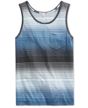 Univibe Men's Kuzco Ombre Stripe Pocket Tank