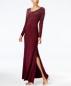 Xscape Sequined Cowl-neck Gown