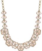 Kate Spade New York 12k Rose Gold-plated Flower Crystal Statement Necklace