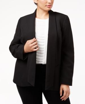 Kasper Plus Size Flyaway Blazer
